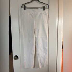 White Slim Fit Pants
